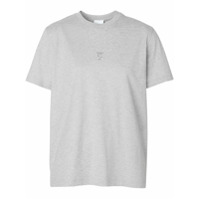 Burberry Camiseta com bordado TB - Cinza