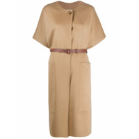 Burberry Casaco Waxham cinto - Neutro