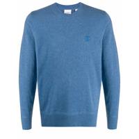 Burberry Suéter com logo - Azul