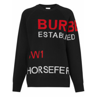 Burberry Suéter Horseferry - Preto