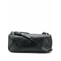 BY FAR Bolsa tiracolo mini de couro - Preto