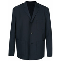 Caban Blazer com abotoamento simples - Azul