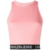 Calvin Klein Jeans logo sports bra top - Rosa