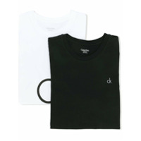 Calvin Klein Kids Camiseta com logo - Preto