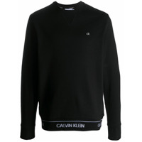Calvin Klein logo print sweatshirt - Preto