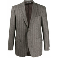 Canali Blazer com lapelas - Marrom