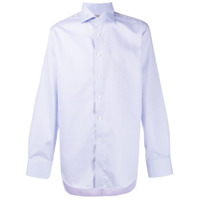 Canali Camisa jacquard - Azul