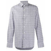 Canali Camisa xadrez - Cinza