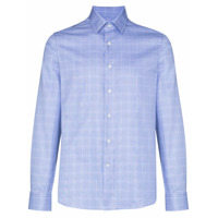 Canali Checked button-down shirt - Azul