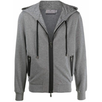 Canali Moletom com zíper e capuz - Cinza