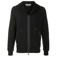 Canali Moletom com zíper e capuz - Preto