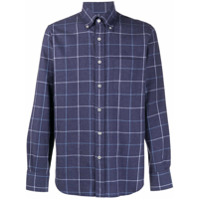 Canali pure cotton check shirt - Azul