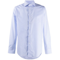 Canali striped print shirt - Azul