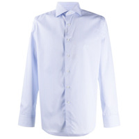 Canali striped print shirt - Azul