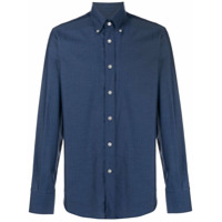 Canali woven stripe shirt - Azul