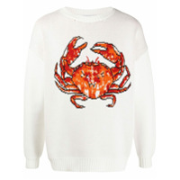 Casablanca crab motif jumper - Branco