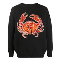 Casablanca crab motif jumper - Preto
