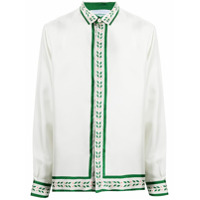 Casablanca long-sleeve silk shirt - Neutro