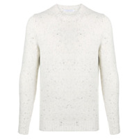 Cenere GB crew-neck fleck sweater - Branco