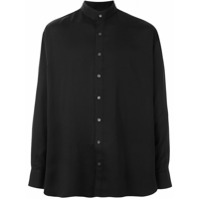 Cerruti 1881 Camisa com gola padre - Preto