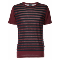 Cerruti 1881 Camiseta listrada - Vermelho