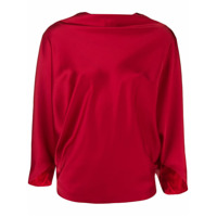 Chalayan Blusa decote canoa - Vermelho