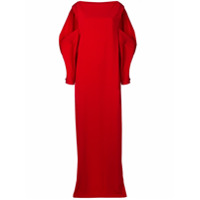 Chalayan cut-out shoulder gown - Vermelho