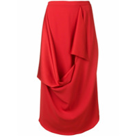 Chalayan draped detail skirt - Vermelho