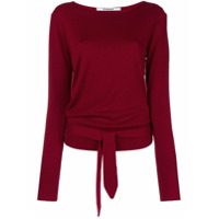 Chalayan Suéter com amarração - Vermelho