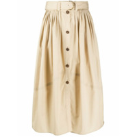 Chloé belted high-waisted midi skirt - Neutro