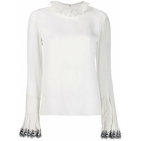 Chloé Blusa com acabamento franzido - Branco