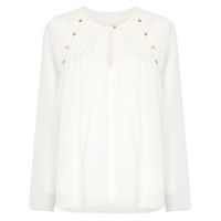 Chloé Blusa com recortes vazados - Branco