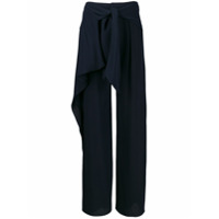 Chloé Calça com detalhe de babados - Azul