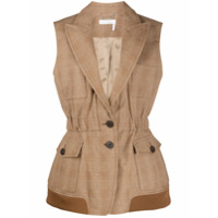 Chloé Colete xadrez - Marrom