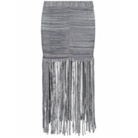 Chloé Saia com franjas - Branco