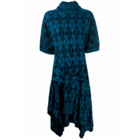 Chloé Vestido de tricô assimétrico - Azul