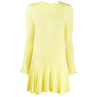 Chloé Vestido de tricô canelado - Amarelo