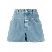 Closed Short jeans com cintura alta - Azul