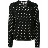 Comme Des Garçons Play Suéter com poás - Preto