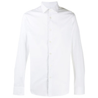 Corneliani Camisa lisa mangas longas - Branco