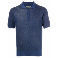 Corneliani Camisa polo com renda - Azul