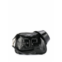 Courrèges embossed logo belt bag - Preto
