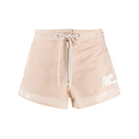 Courrèges Short com ajuste no cós - Rosa