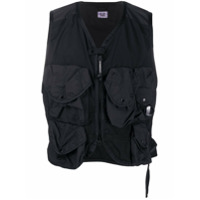C.P. Company Colete com bolsos - Preto