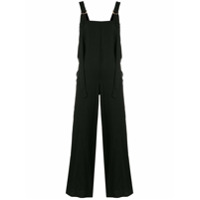 Cynthia Rowley Macacão drapeado Devin - Preto