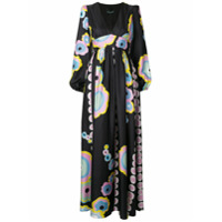 Cynthia Rowley Vestido longo Darcy - Preto