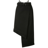 Delada Saia envelope assimétrica - Preto