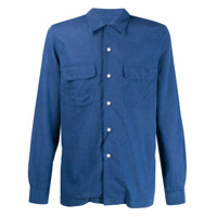 Dell'oglio Camisa com bolsos - Azul