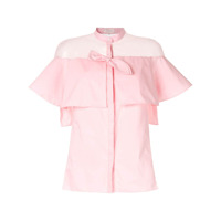 Delpozo Camisa translúcida - Rosa