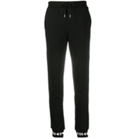 Diesel Calça cenoura com logo - Preto